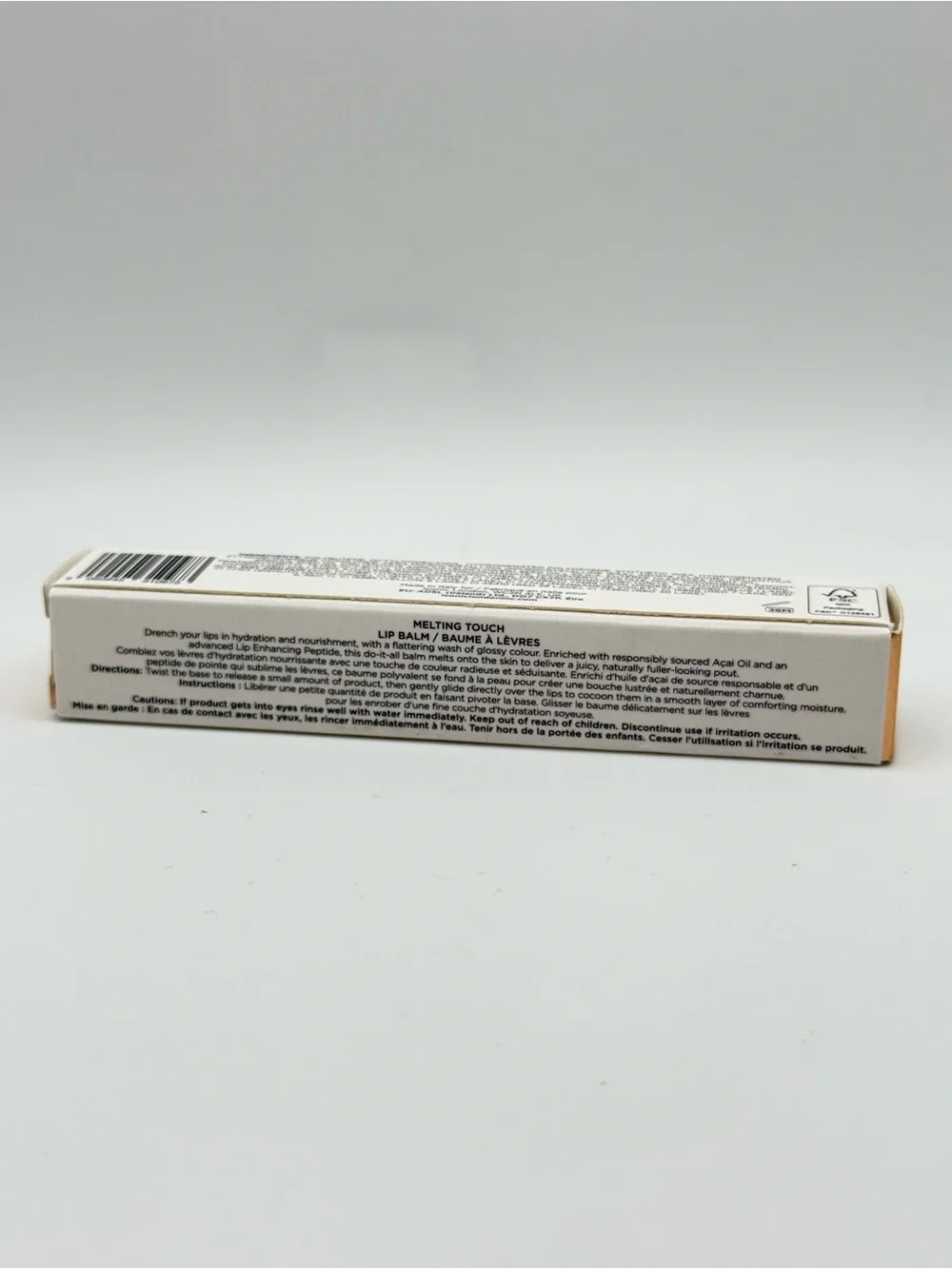 Iconic London Melting Touch Lip Balm Strapless Peach Nude 3ml NEW in box